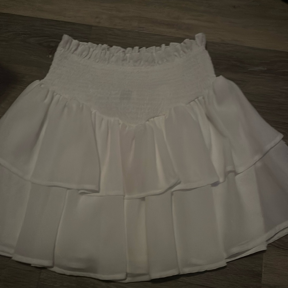 white skirt